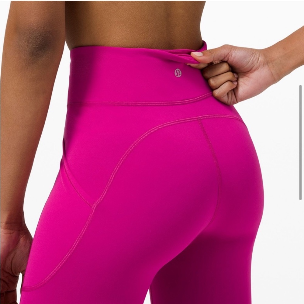 Lululemon Invigorate High Rise Tights 27” Ripened Raspberry - Picture 4 of 9